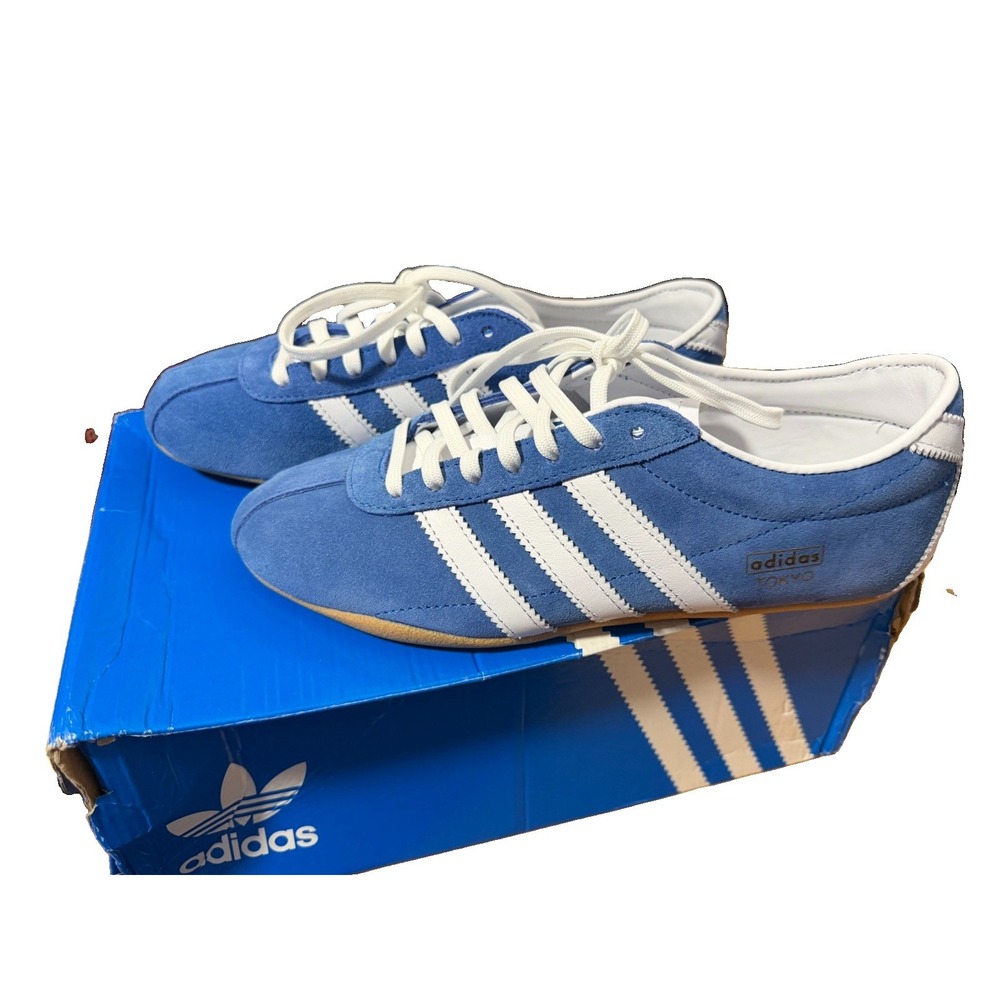 Adidas Tokyo Blue Bird Women's US 7.5 Originals Suede Gum Sole New